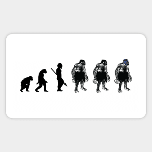 Rugby Caveman Evolved Rugby Fan Gift Sticker